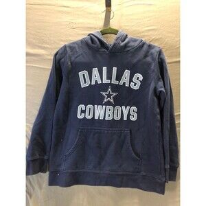 DALLAS COWBOYS blue athletic NFL Team Apparel Hoodie Sweatshirt Youth Large